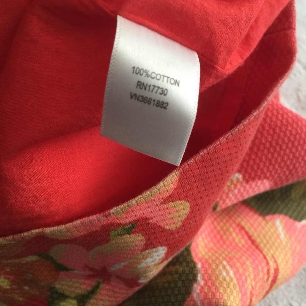 Very beautiful coral floral dress - Picture 4 of 4